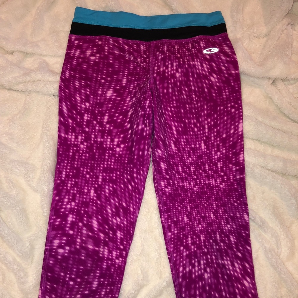 Pink & Purple Capri Leggings